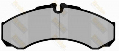 BRAKE ENGINEERING pa1255 -  Комплект тормозных колодок, дисковый тормоз